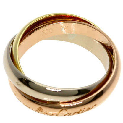 Cartier Trinity 52 Ring 18k Yellow Gold 18k White Pink — view 3