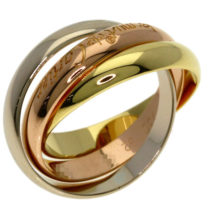 Cartier Trinity 52 Ring 18k Yellow Gold 18k White Pink — view 2