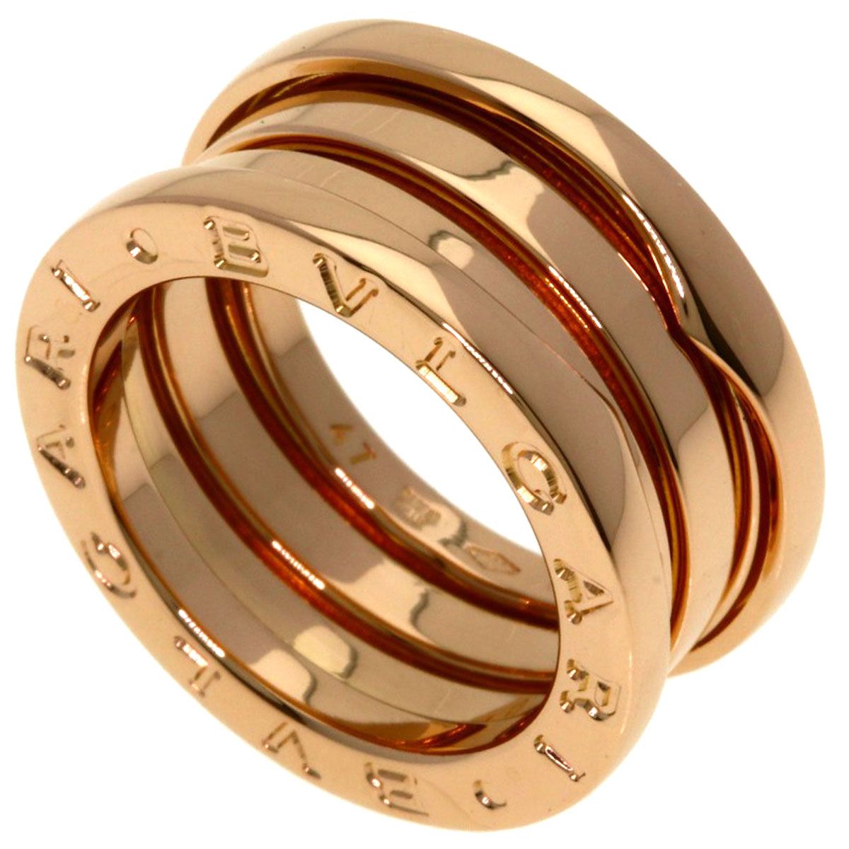 Bvlgari B-zero One Band 47 Ring 18k Pink Gold