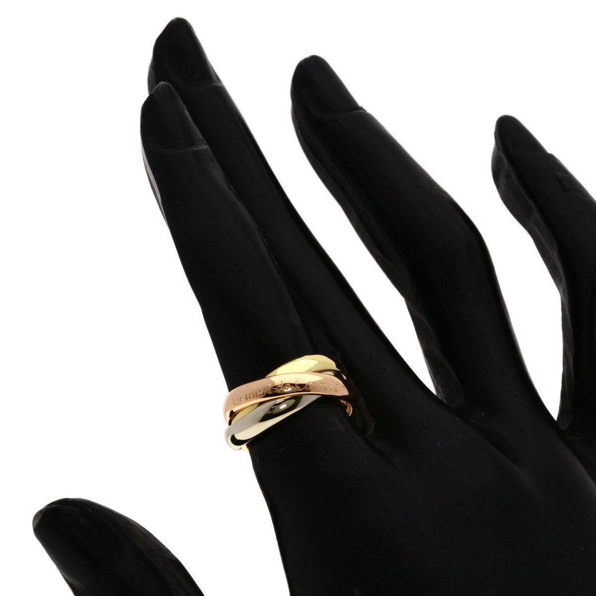Cartier Trinity 48 Ring 18k Yellow Gold 18k White Pink — view 4