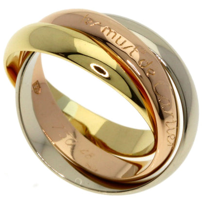 Cartier Trinity 48 Ring 18k Yellow Gold 18k White Pink