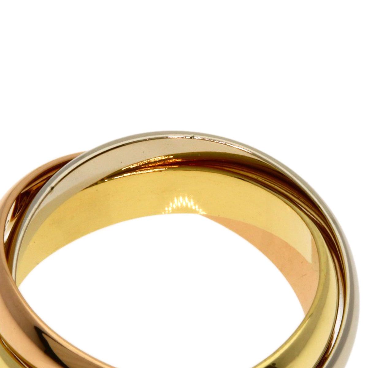 Cartier Trinity 51 Ring 18k Yellow Gold 18k White Pink — view 5
