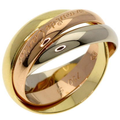 Cartier Trinity 51 Ring 18k Yellow Gold 18k White Pink