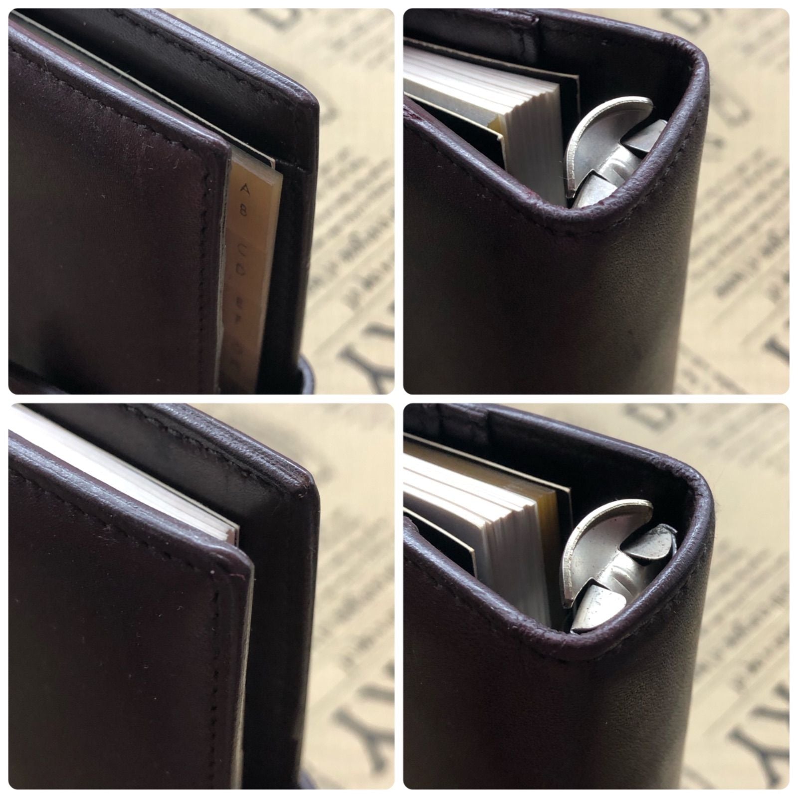 Gucci Notebook Agenda 6 Leather Brown Note Cover Schedule Business — view 4