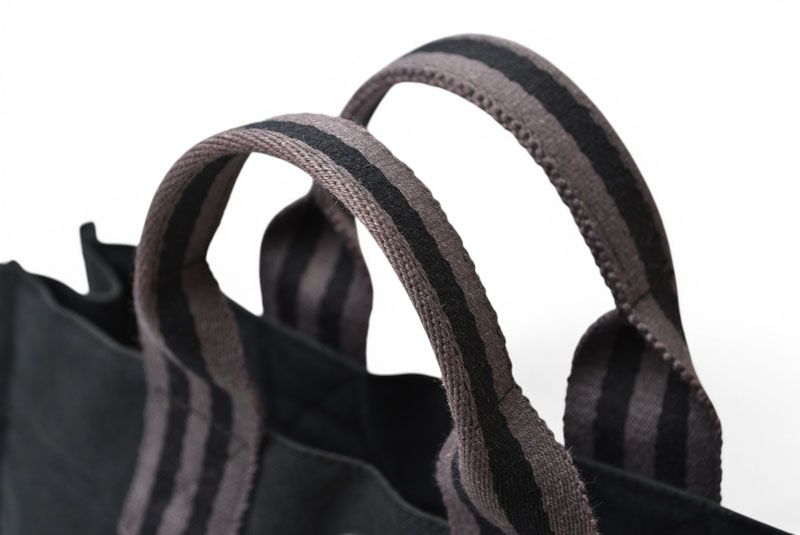 Hermes Tote Fourre Tout PM Handbag Canvas Black Gray — view 7
