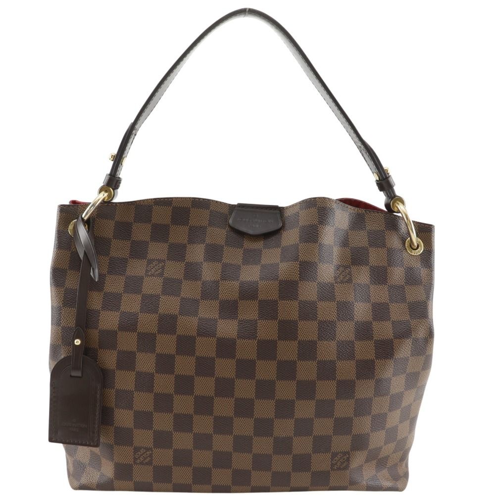 Louis Vuitton Gray Souffle PM Damier Canvas Brown Shoulder Bag