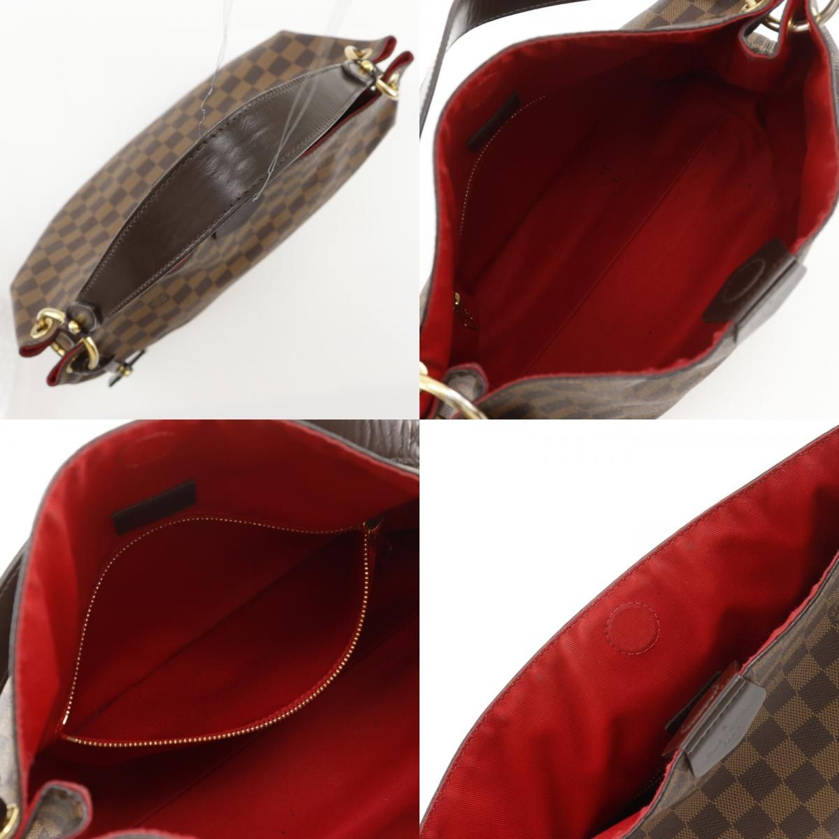 Louis Vuitton Gray Souffle PM Damier Canvas Brown Shoulder Bag — view 7