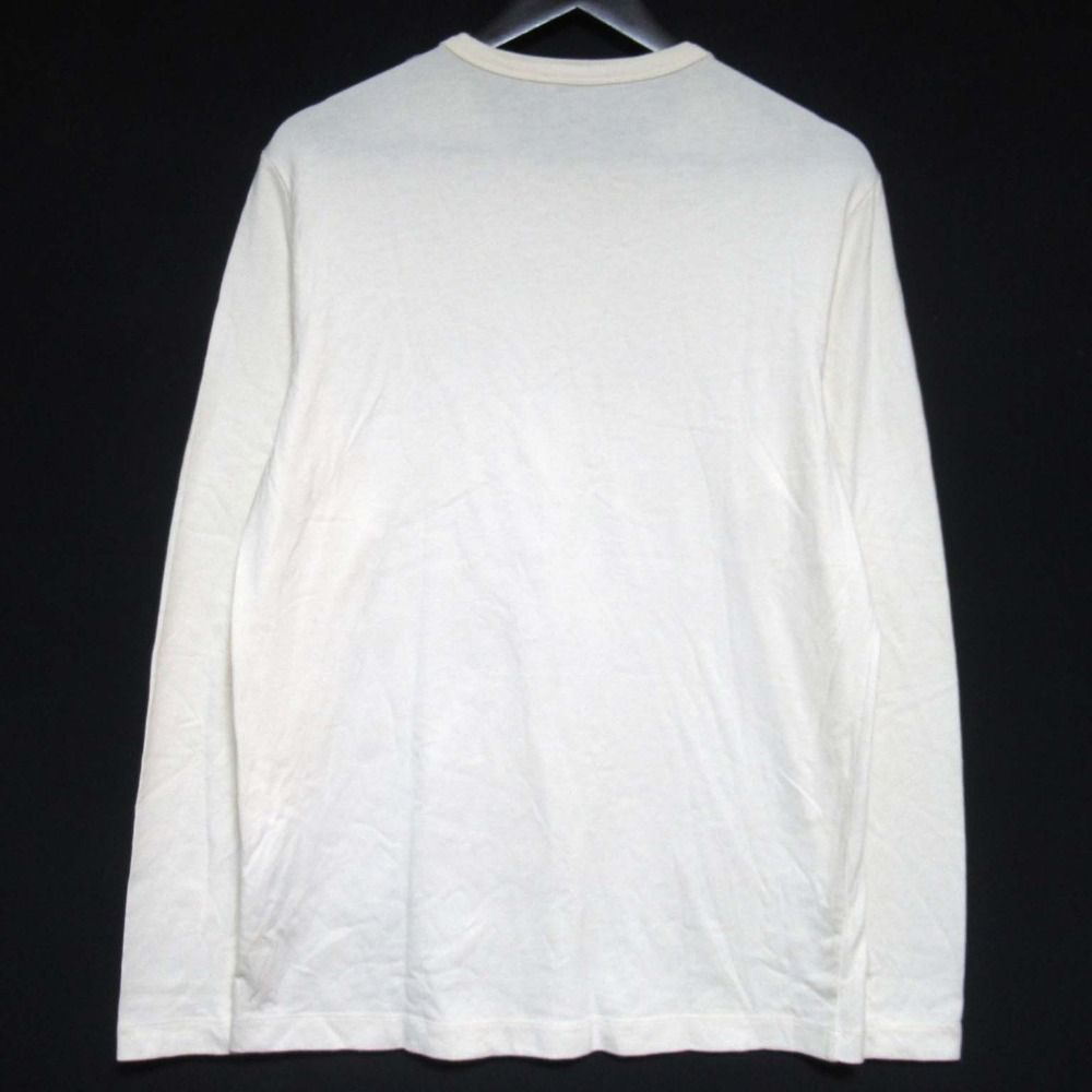 Moncler Message Print Long Sleeve T-Shirt Long T S Ivory — view 2