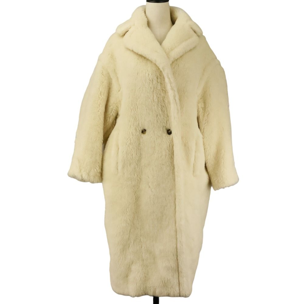 Max Mara Tedgirl Teddy Bear Coat XS White