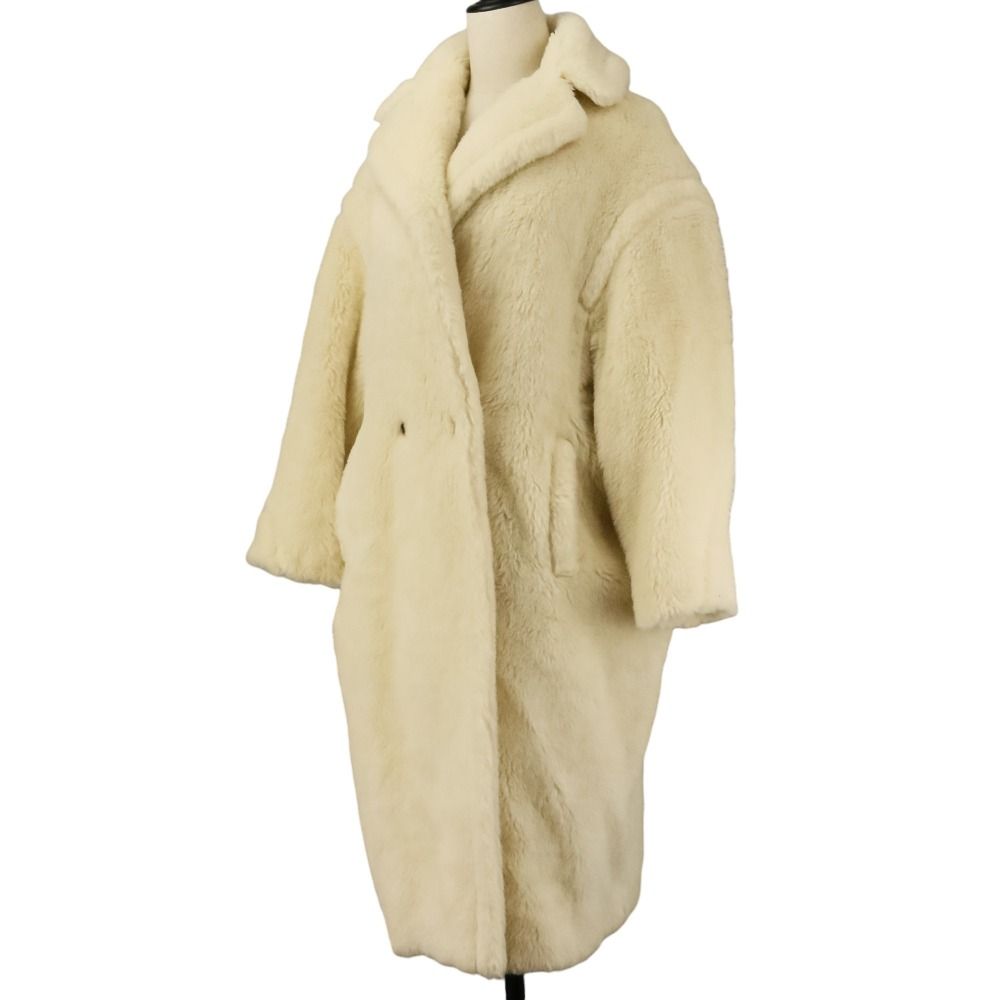 Max Mara Tedgirl Teddy Bear Coat XS White — view 2