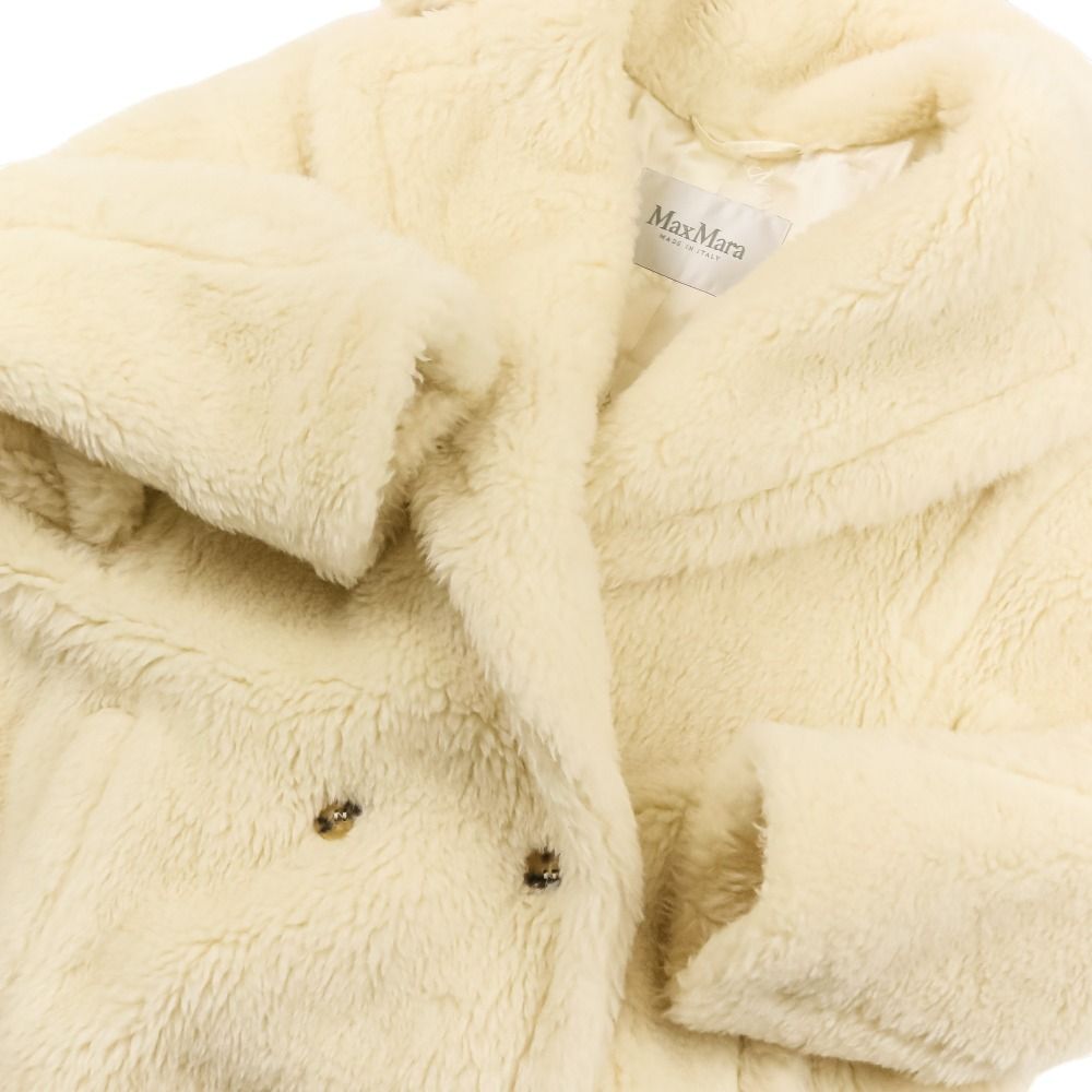 Max Mara Tedgirl Teddy Bear Coat XS White — view 7