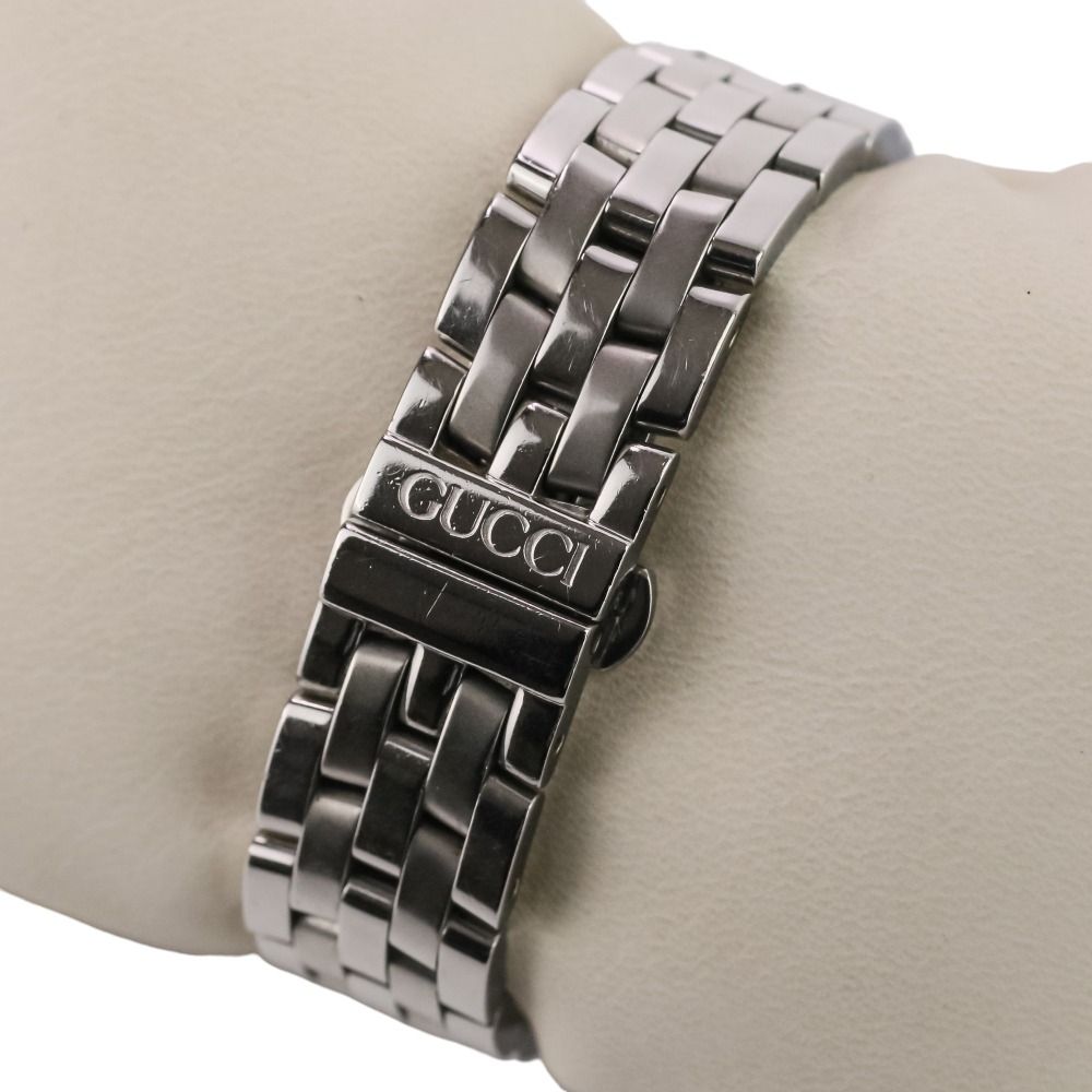 Gucci Battery Replaced Quartz Watch Silver Sunray Dial SS — view 9