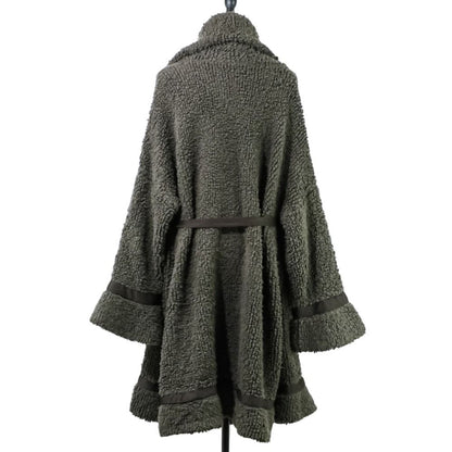 Chanel Cashmere Knit Gown Coat Gray — view 4