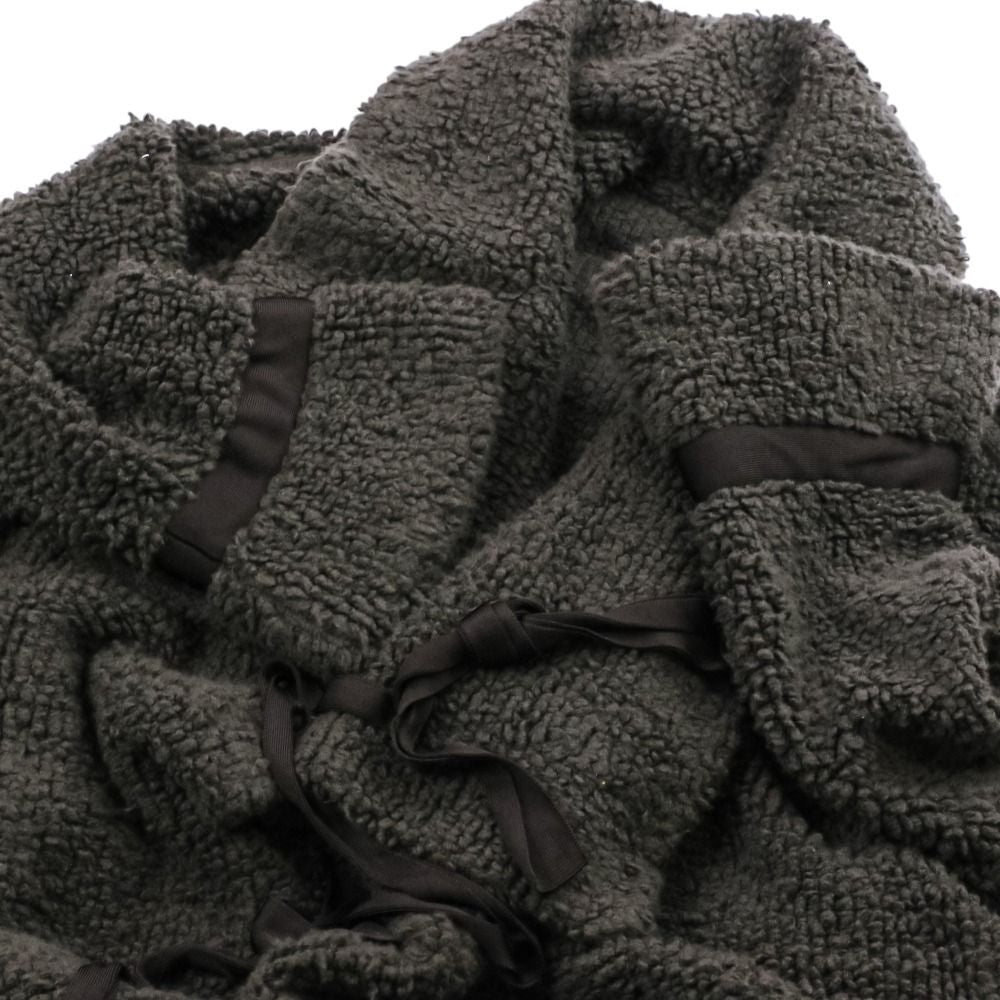 Chanel Cashmere Knit Gown Coat Gray — view 5