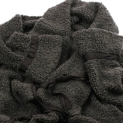 Chanel Cashmere Knit Gown Coat Gray — view 5