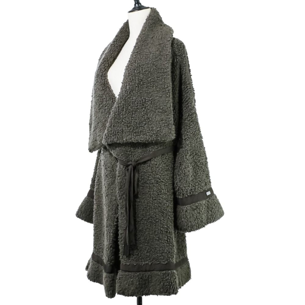 Chanel Cashmere Knit Gown Coat Gray — view 2