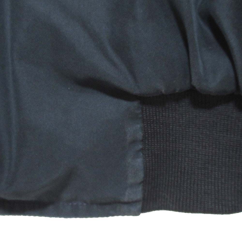 Hermes Silk Twill Scarf Pattern Reversible Zip Up Padded Bomber Jacket 54 Black — view 8
