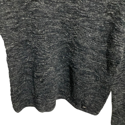 Chanel Turtleneck Sheer Knit Sweater Black 36 Gray — view 6