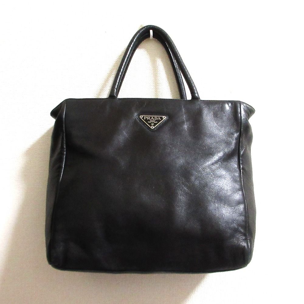 Prada Nappa Leather Tote Black