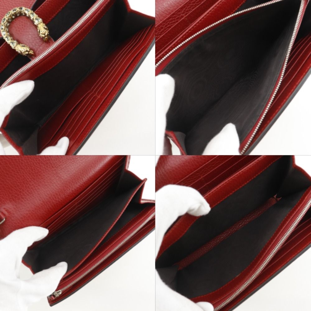 Gucci Dionysus Shoulder Calf Red Chain Wallet — view 6