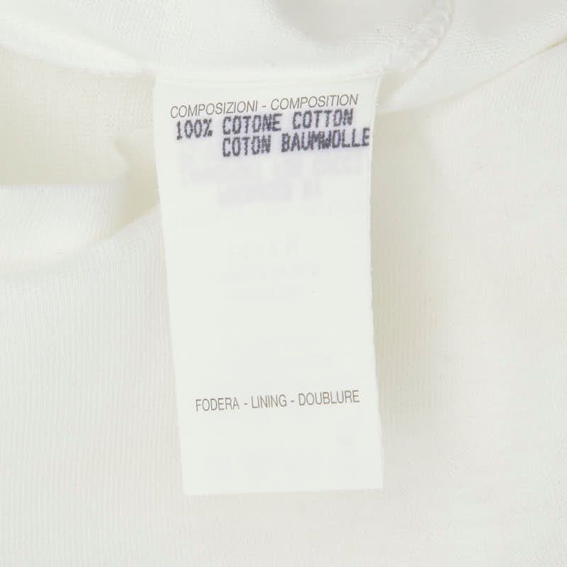 Gucci Logo Embroidery T-Shirt S White Multicolor Cotton — view 9