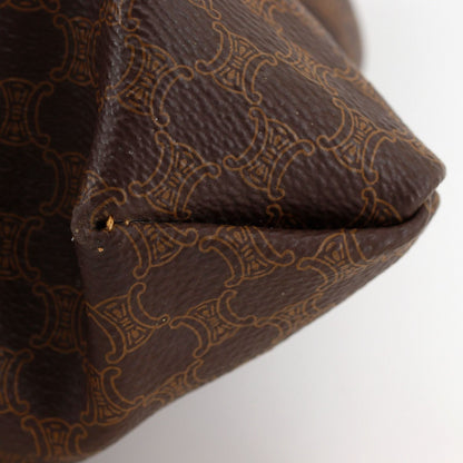 Celine Vintage Macadam Pattern Brown Tote — view 5