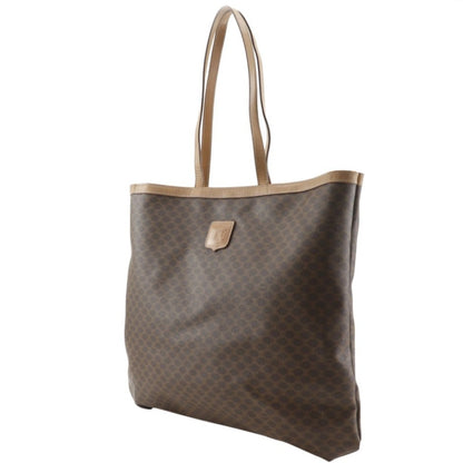 Celine Vintage Macadam Pattern Brown Tote — view 2