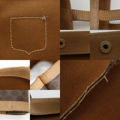 Celine Vintage Macadam Pattern Brown Tote — view 9