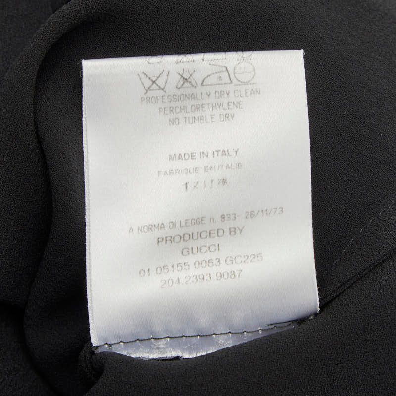 Gucci Pullover Dress 42 Black Silk — view 8