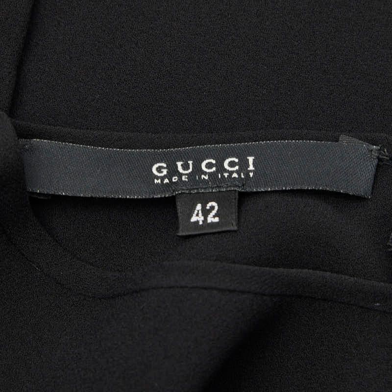 Gucci Pullover Dress 42 Black Silk — view 6
