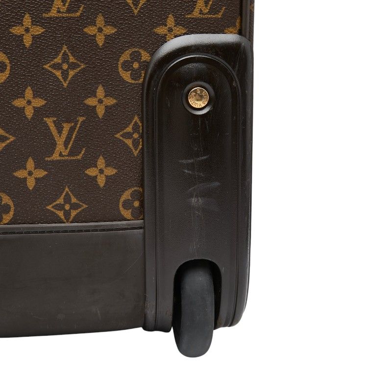 Louis Vuitton Monogram Pegase 50 Initial Carry Case Trolley Suitcase Brown — view 7