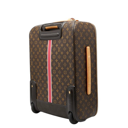 Louis Vuitton Monogram Pegase 50 Initial Carry Case Trolley Suitcase Brown — view 2