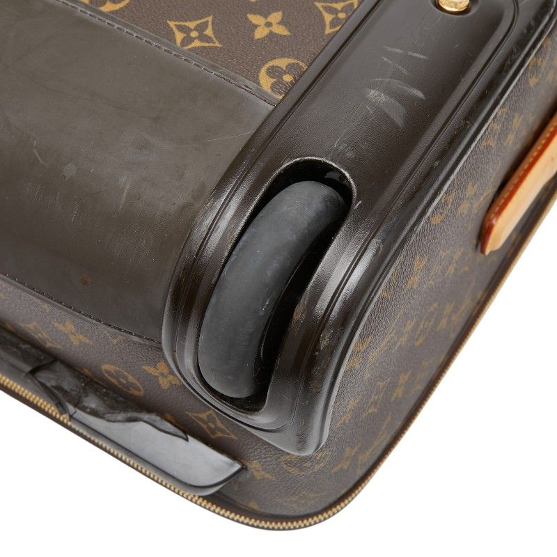 Louis Vuitton Monogram Pegase 50 Initial Carry Case Trolley Suitcase Brown — view 5