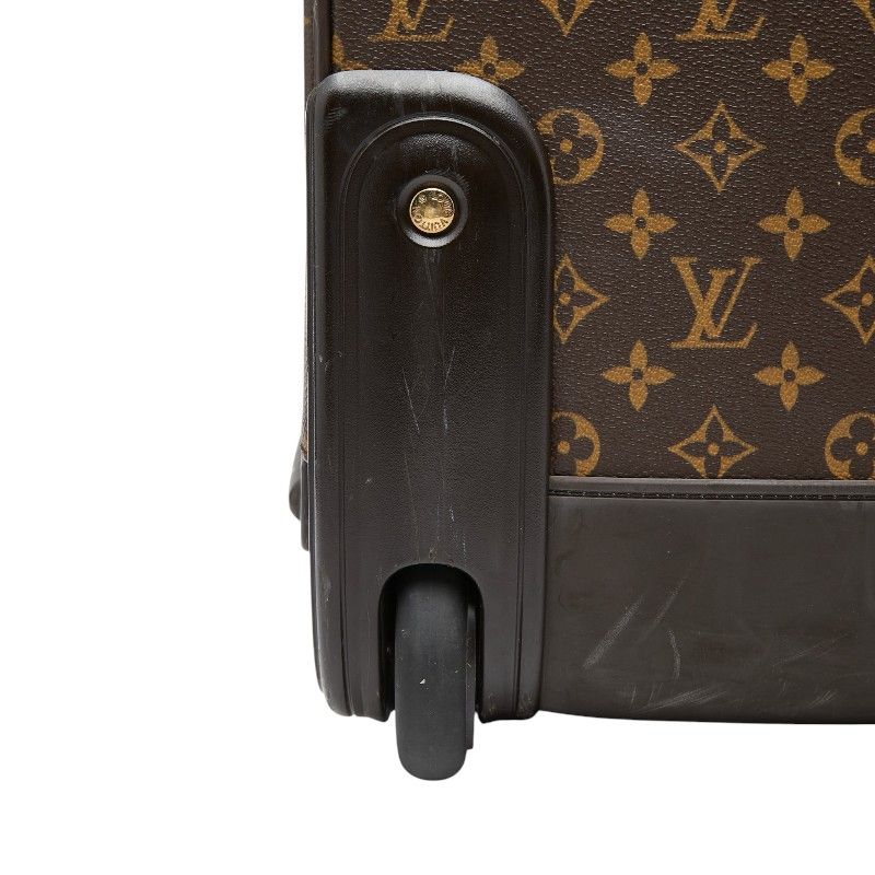 Louis Vuitton Monogram Pegase 50 Initial Carry Case Trolley Suitcase Brown — view 8