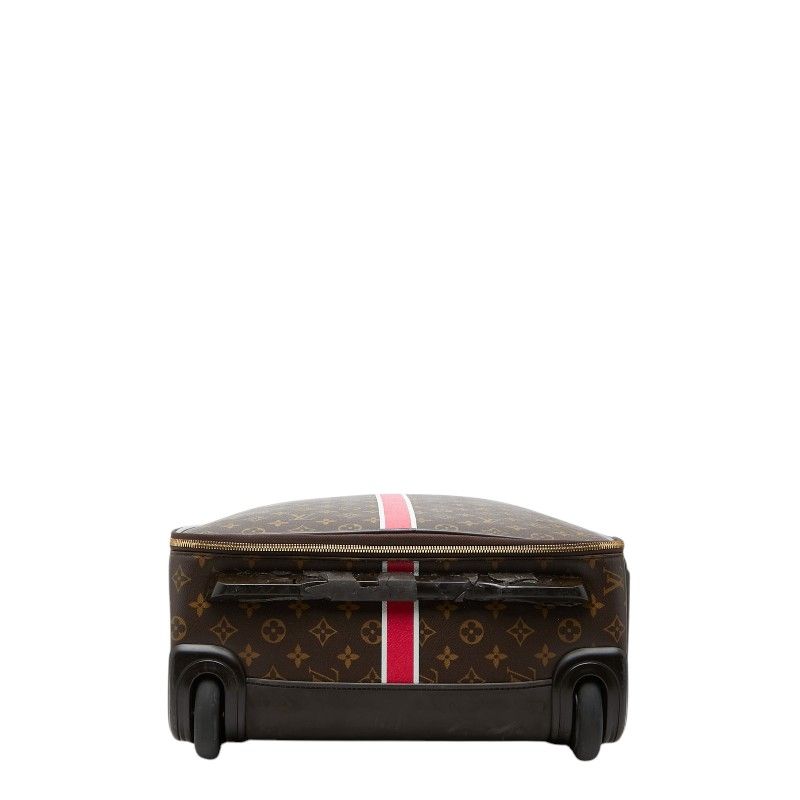 Louis Vuitton Monogram Pegase 50 Initial Carry Case Trolley Suitcase Brown — view 3