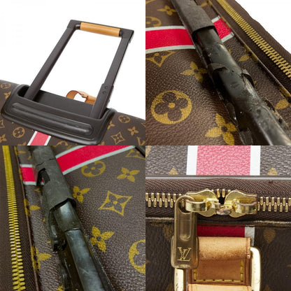 Louis Vuitton Monogram Pegase 50 Initial Carry Case Trolley Suitcase Brown — view 9