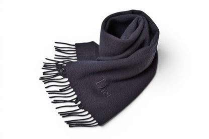 Dior Scarf Vintage Winter Wool Black — view 4