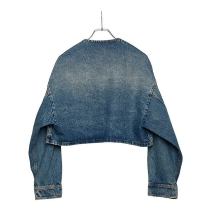 Prada No Denim Jacket 42 Blue Indigo Cotton — view 2