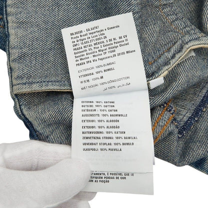 Prada No Denim Jacket 42 Blue Indigo Cotton — view 8