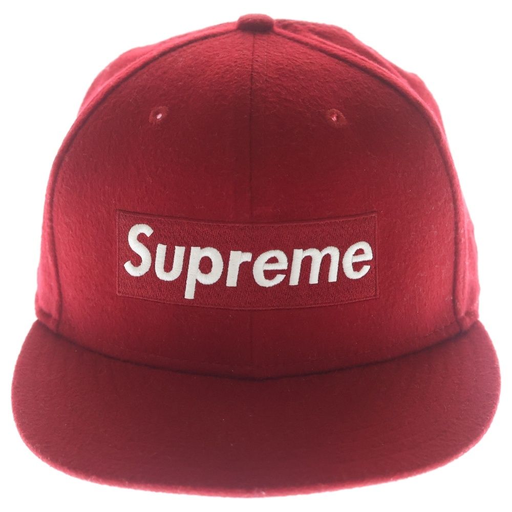 Loro Piana Supreme New Era Boxlogo Wool Cap New Era Box Logo Hat Red — view 4
