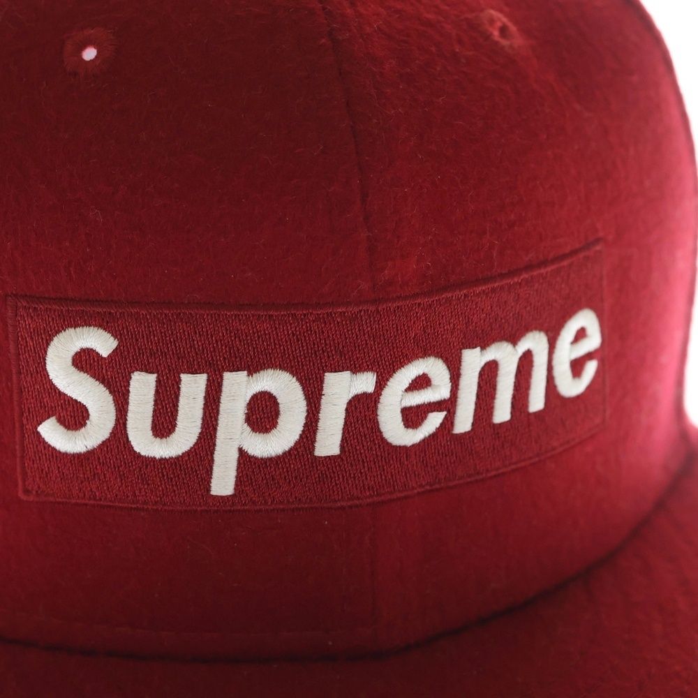 Loro Piana Supreme New Era Boxlogo Wool Cap New Era Box Logo Hat Red — view 6