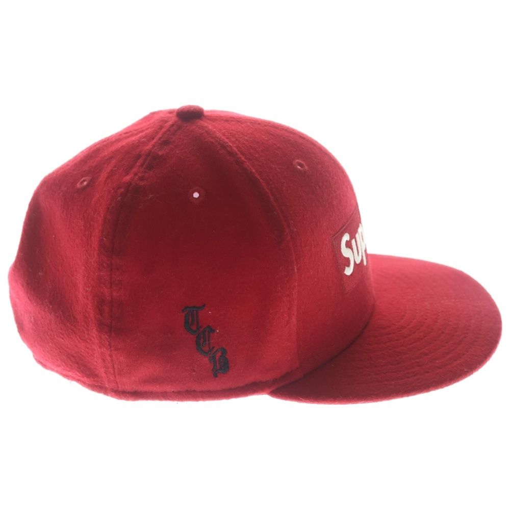 Loro Piana Supreme New Era Boxlogo Wool Cap New Era Box Logo Hat Red — view 3