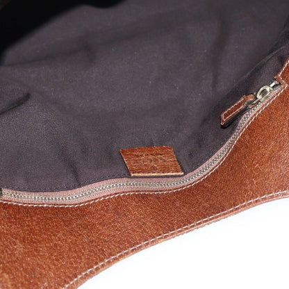 Gucci Bamb GG Canvas Tote Brown Beige Leather Gold — view 4