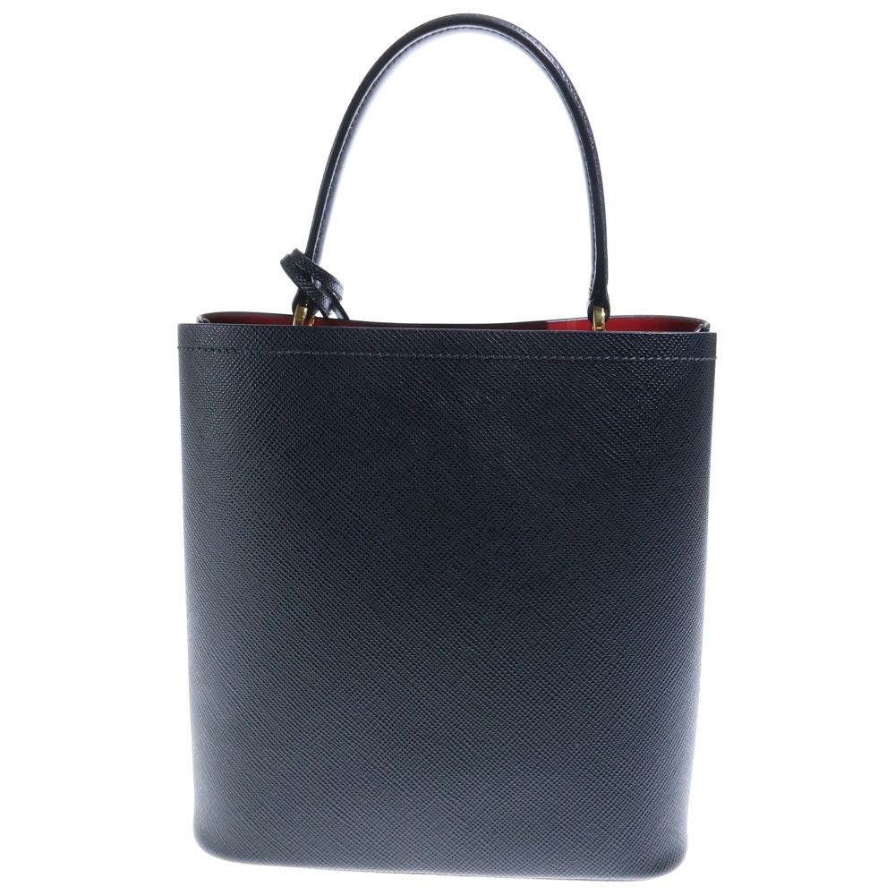 Prada Pannier 2-Way Shoulder Bag Black Leather Gold — view 2