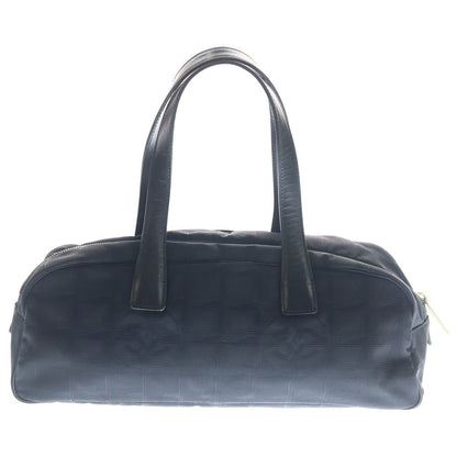 Chanel New Travel Line CC Logo Nylon Leather Hand Mini Boston Bag Black — view 2