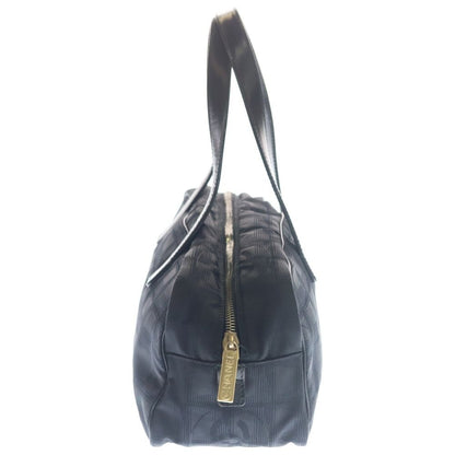 Chanel New Travel Line CC Logo Nylon Leather Hand Mini Boston Bag Black — view 3