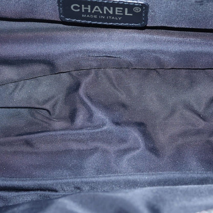 Chanel New Travel Line CC Logo Nylon Leather Hand Mini Boston Bag Black — view 4