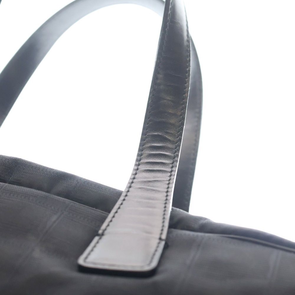 Chanel New Travel Line CC Logo Nylon Leather Hand Mini Boston Bag Black — view 6