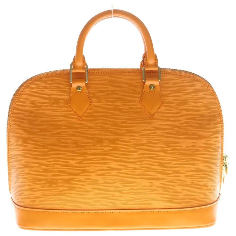 Louis Vuitton Epi Alma PM Handbag Orange Leather Gold — view 2