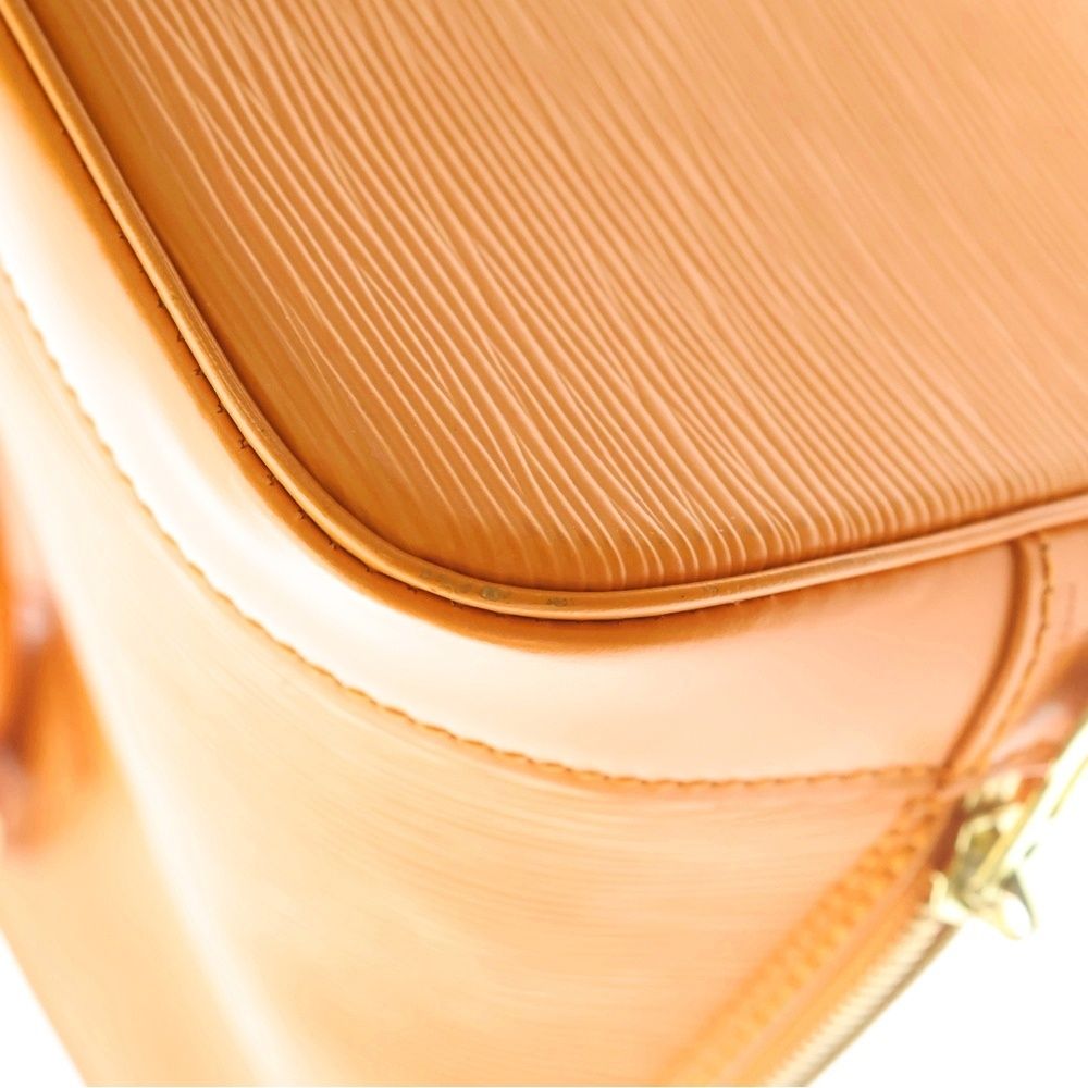 Louis Vuitton Epi Alma PM Handbag Orange Leather Gold — view 5